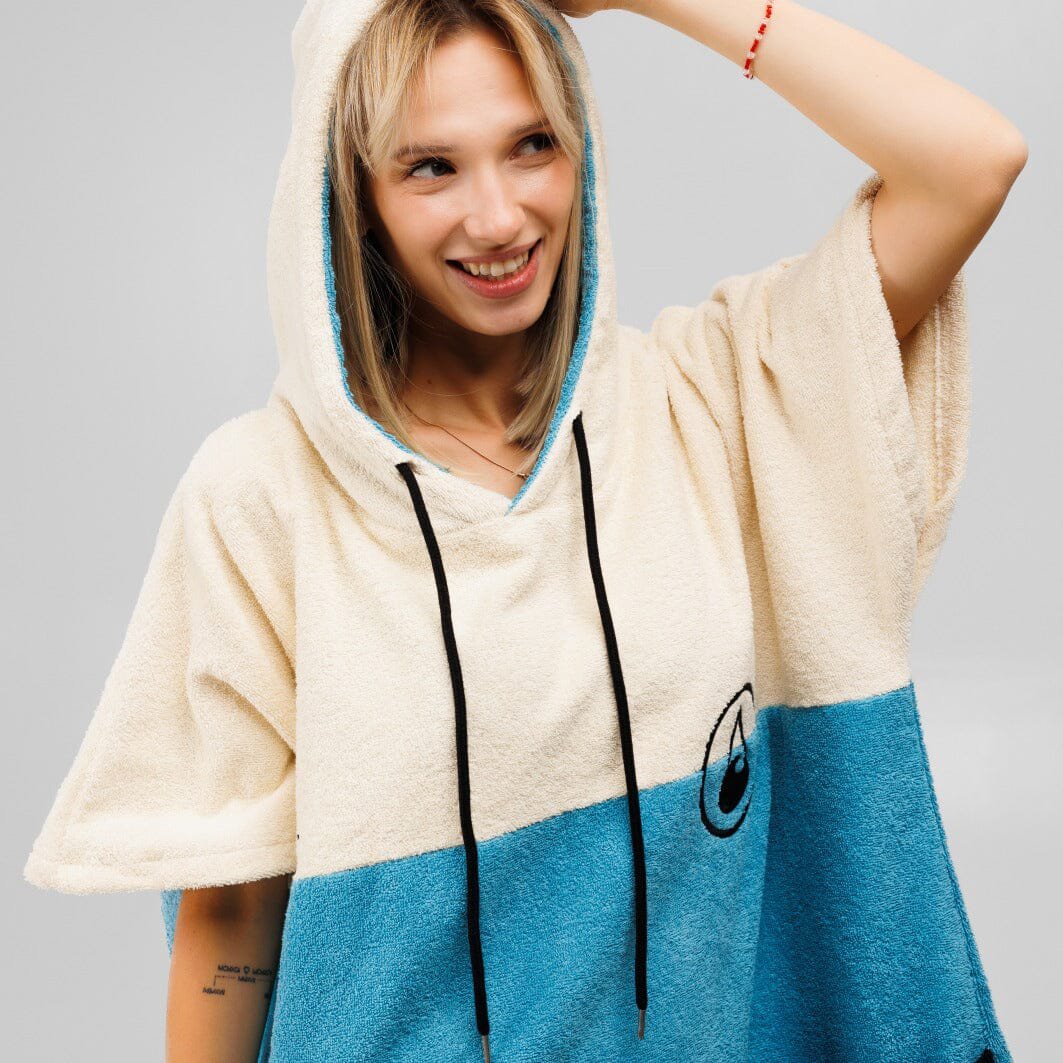 Kapuzensweater-Poncho Porto mit Fronttaschen