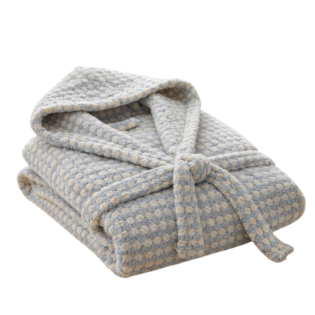 BeachAndSteam Bademantel aus 100 % Baumwolle und Saunatuch im Rose-Design, weich und bequem für Sauna und Bad.