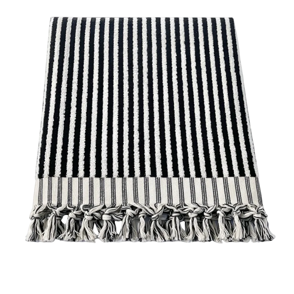 Großes DOTWAVE Saunatuch von BeachAndSteam, 90 x 175 cm, aus 100 % Baumwolle, bunte Confetti-Design, weiche Textur