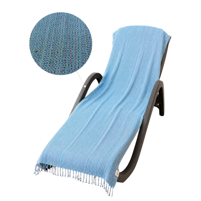 Strandtuch Ocean StayOn von BeachAndSteam, 200 x 70 cm, weiches Hamamtuch mit maritimem Design für den Strand oder Pool.