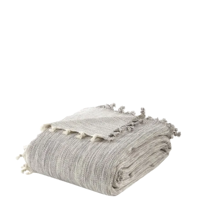 Coastline XXL Hamamtuch Stone 240 x 200 cm aus 100 % Baumwolle – graues Hamamtuch für Strand, Sauna und Reisen