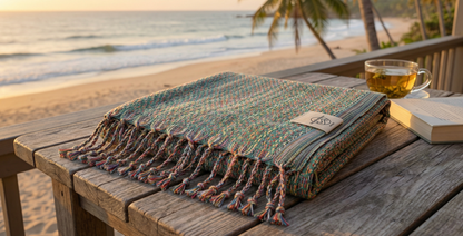 Saugfähiges Hamamtuch aus Baumwolle – perfektes Strandtuch für Urlaub und Reisen
