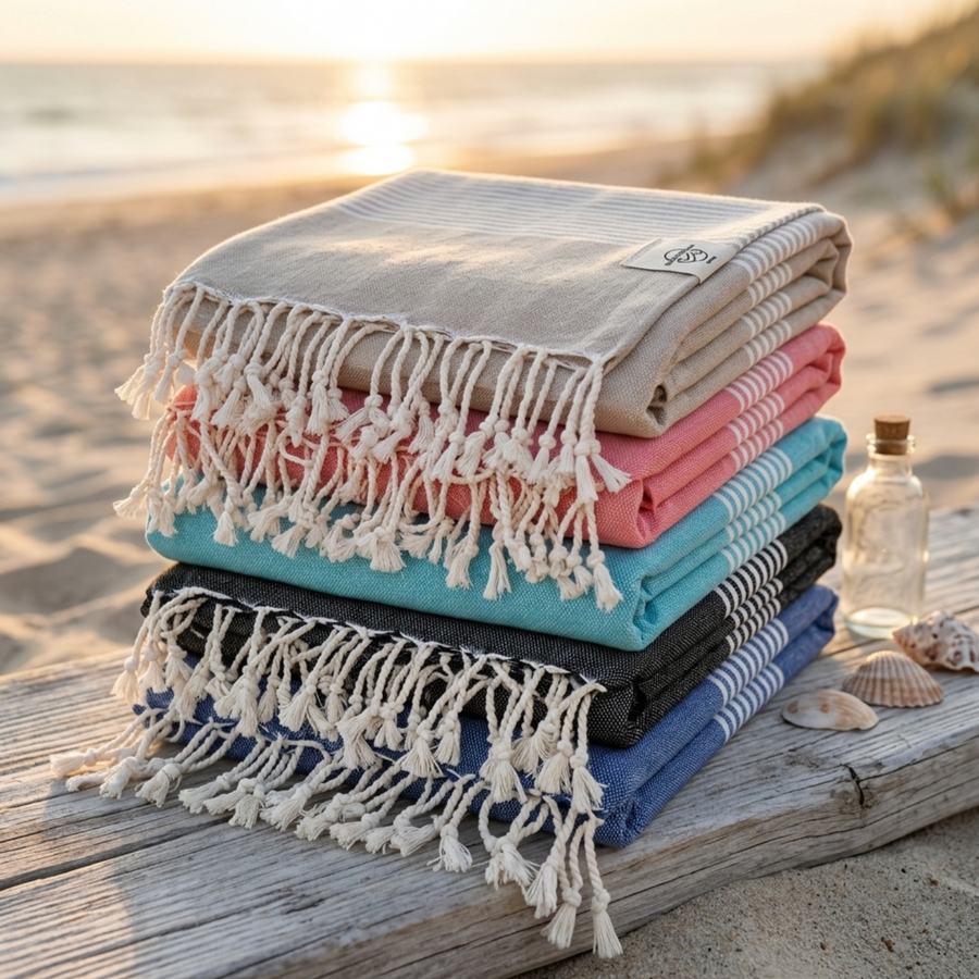 Strandtuch ADRIA als saugstarkes und schnelltrocknendes Strandtuch