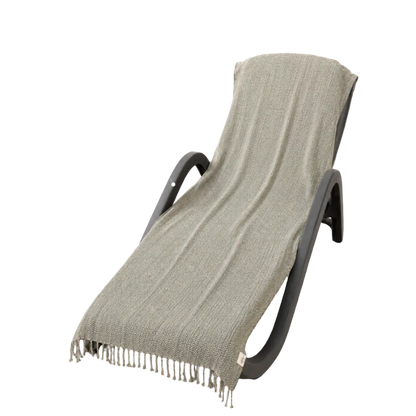 Badehandtuch Ocean StayOn von BeachAndSteam, 200 x 70 cm, weiches Hamamtuch mit blauer Meeresmuster, zum Baden und Strand.