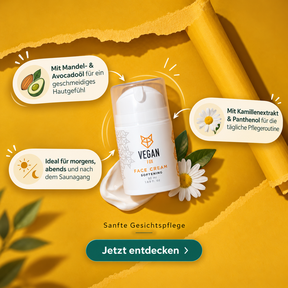Gesichtscreme mit Mandel- & Avocadoöl von VEGAN FOX