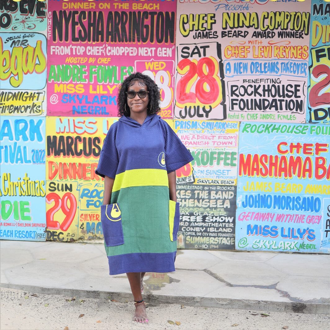 WAVE HAWAII Travel Poncho PAMPATAR – Waffelpikee Baumwolle