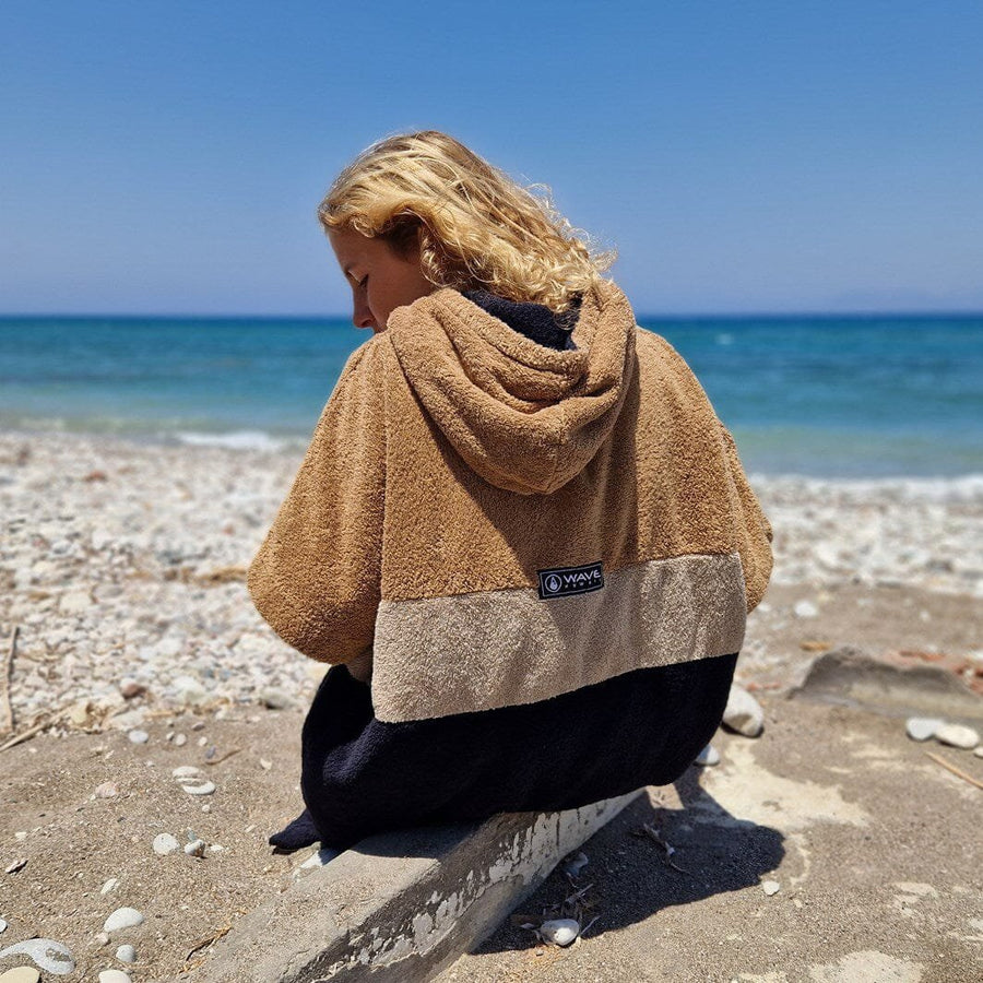WAVE HAWAII AirLite Poncho CUMBUCO – klimaregulierend für Sauna Strand und Urlaub