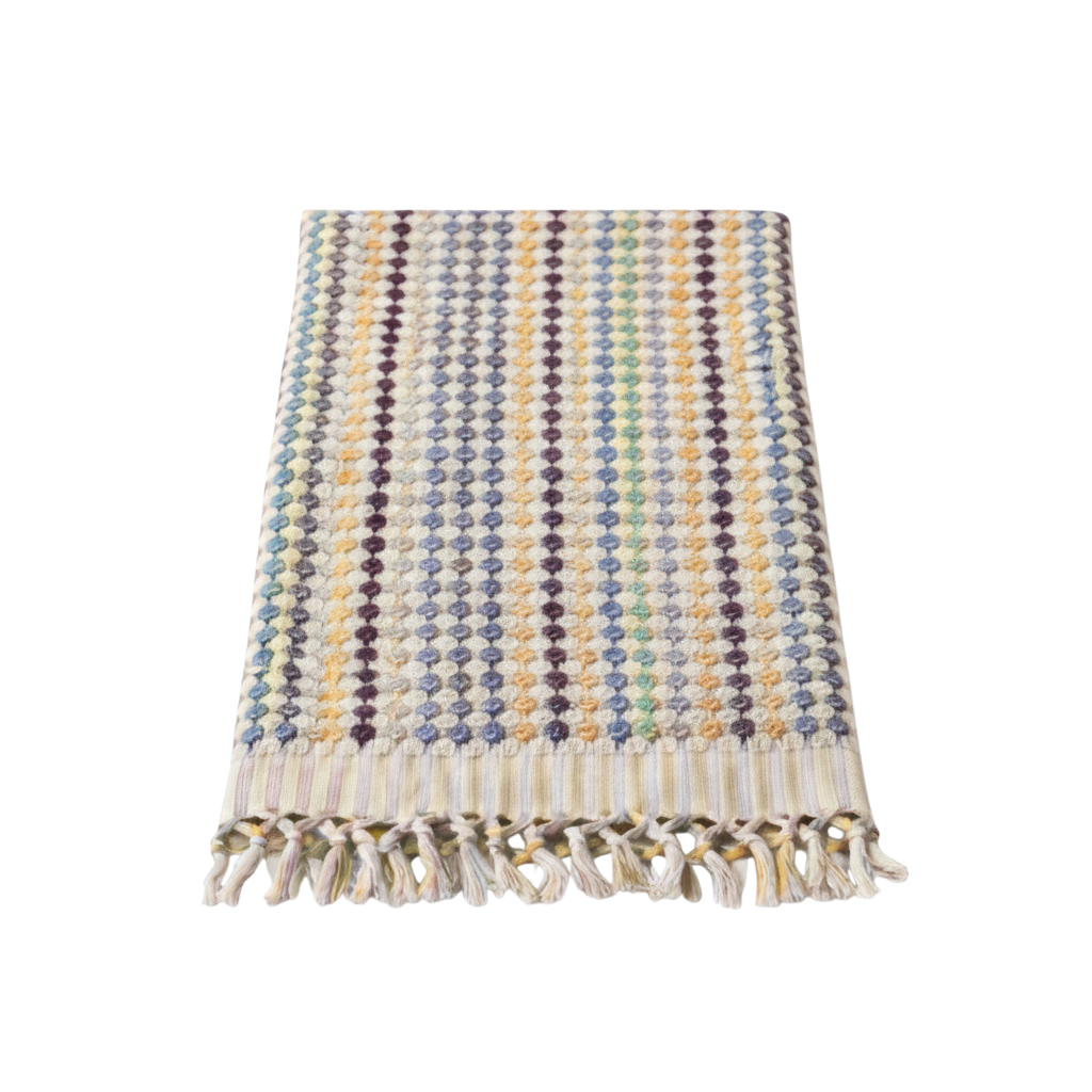 BeachAndSteam DOTWAVE Baumwoll-Bundle mit Saunatuch und Bademantel, weiche Textur, ideal für Sauna und Wellness.