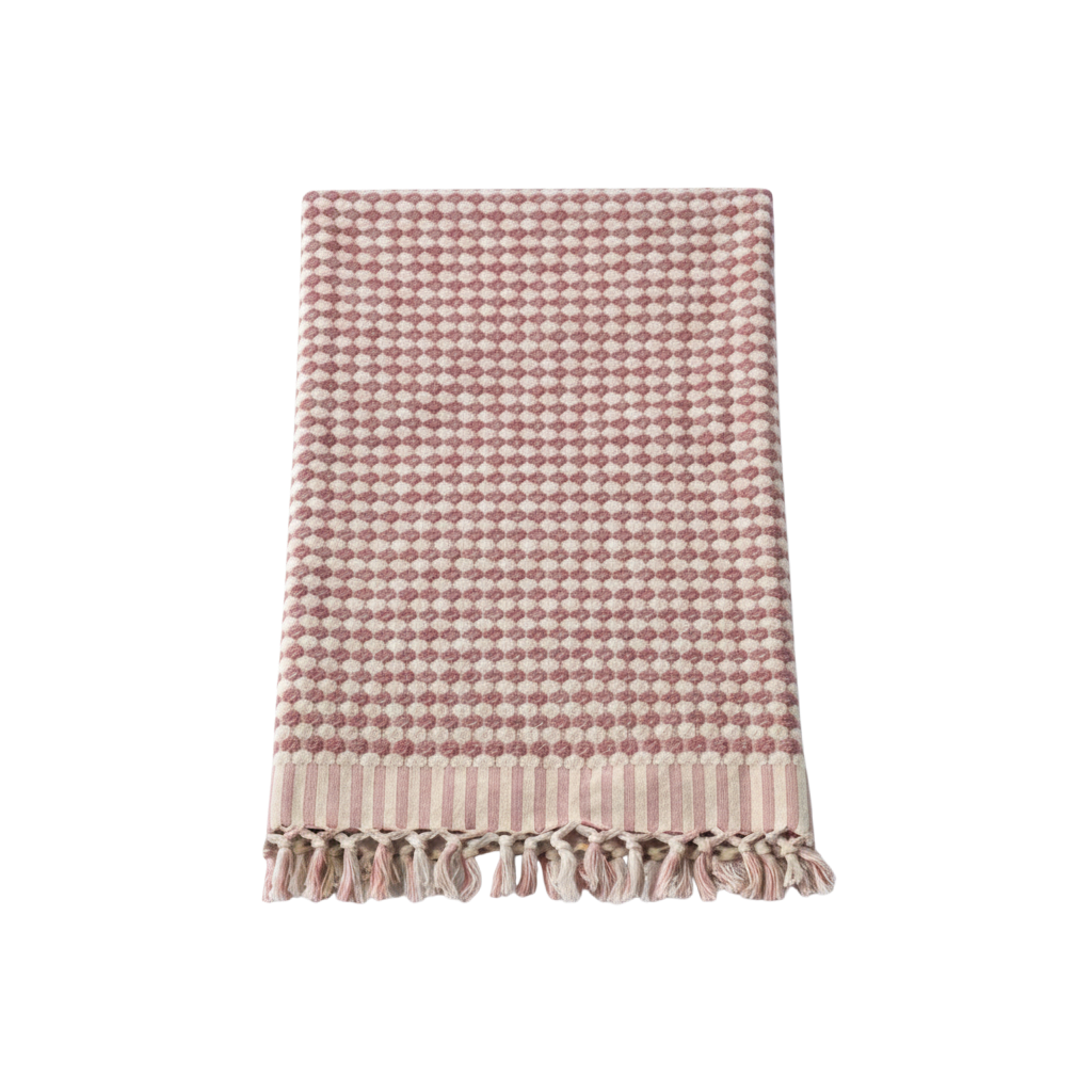BeachAndSteam Saunatuch und Bademantel Bundle aus Baumwolle, pink, für entspannte Sauna- und Badezeit.