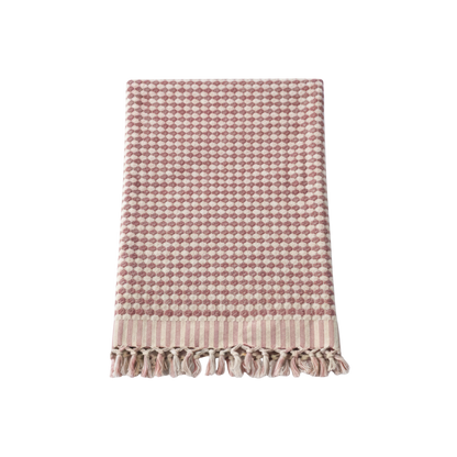 BeachAndSteam Saunatuch und Bademantel Bundle aus Baumwolle, pink, für entspannte Sauna- und Badezeit.