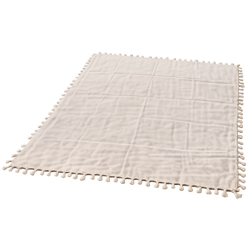 Beige Hamamtuch Coastline XXL von BeachAndSteam, weiches Strandtuch aus Baumwolle, ideal für den Strand oder Pool.