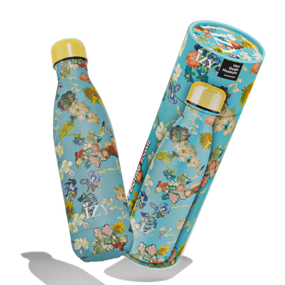IZY Bottles Thermosflasche mit Van Gogh Flowers Design, 500 ml, Edelstahl, für heiße und kalte Getränke, langlebig und stilvoll