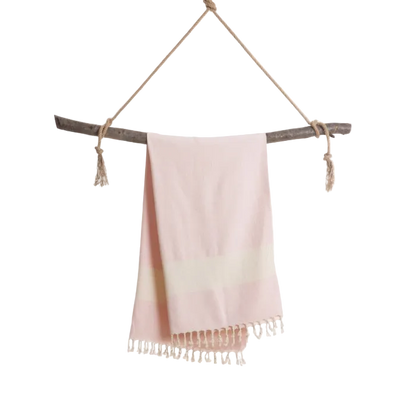 Rosa Hamamtuch Diamant von Samimi, weiches Baumwolltuch mit Diamantmuster, ideal für Sauna und Strand, weich und saugfähig