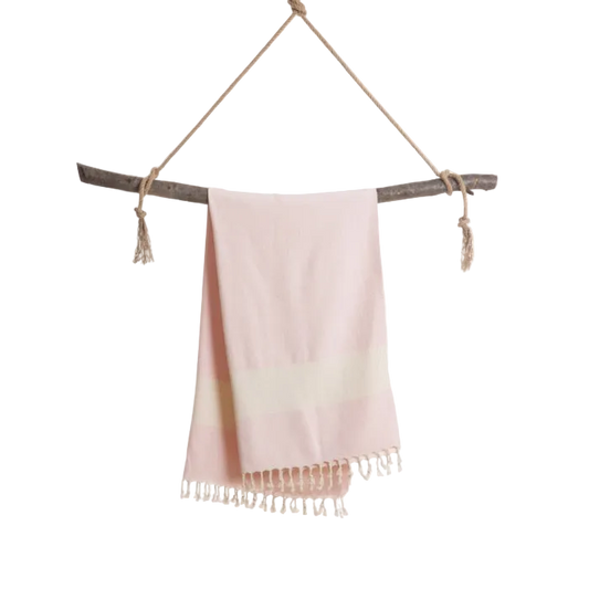 Rosa Hamamtuch Diamant von Samimi, weiches Baumwolltuch mit Diamantmuster, ideal für Sauna und Strand, weich und saugfähig
