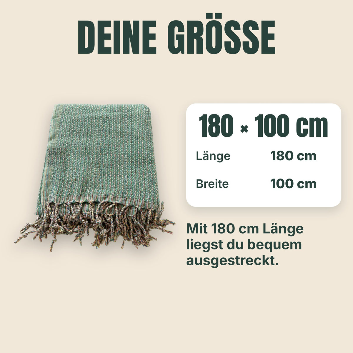 Größe Strandtuch Ocean: 180 × 100 cm