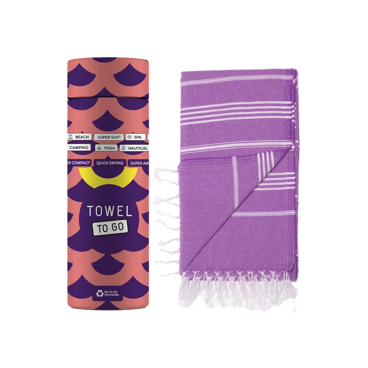 Towel To Go Hamamtuch aus 100 % recycelter Baumwolle – das perfekte Geschenk