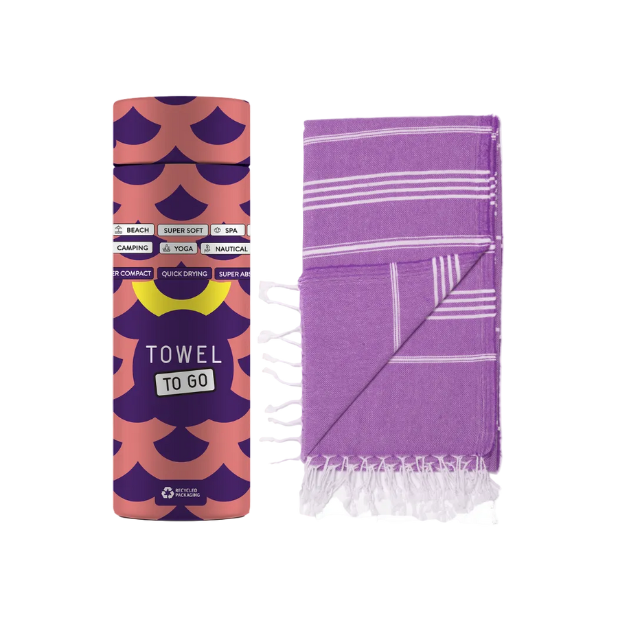 Towel To Go Hamamtuch aus 100 % recycelter Baumwolle – das perfekte Geschenk