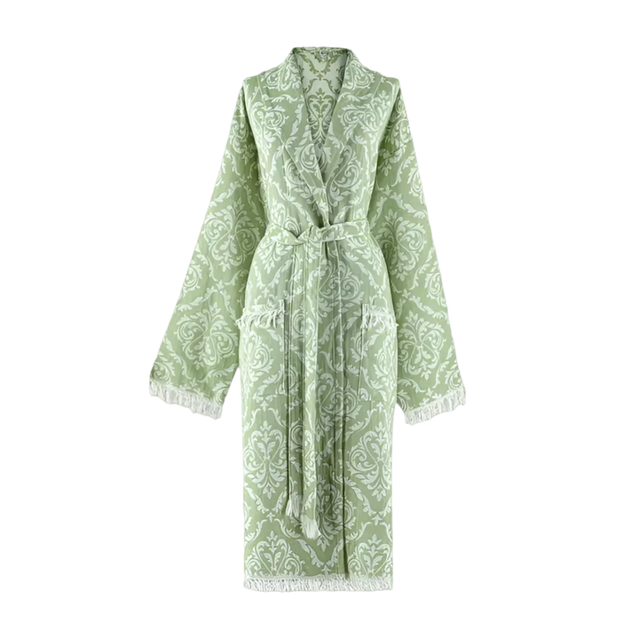Trimita Barok Bademantel – 100 % Baumwolle – Grün