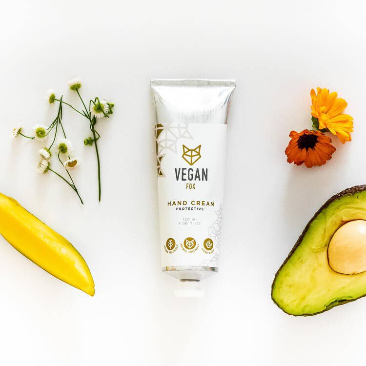 VEGAN FOX Handcreme Protective mit Mango, Avocado und Blüten