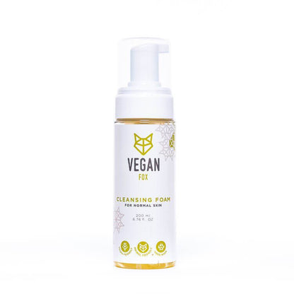 VEGAN FOX Reinigungsschaum für normale Haut im Pumpspender, Produktansicht